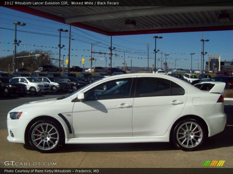  2012 Lancer Evolution GSR Wicked White