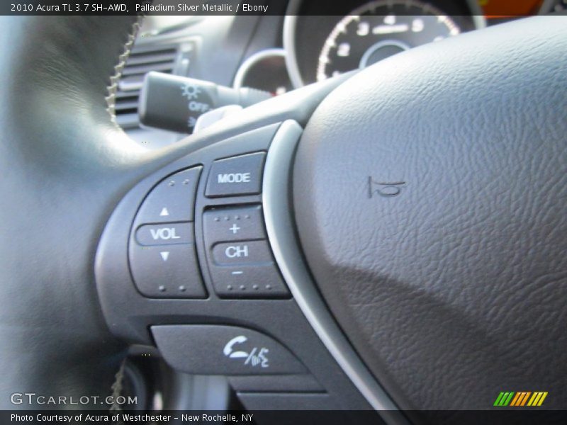 Palladium Silver Metallic / Ebony 2010 Acura TL 3.7 SH-AWD