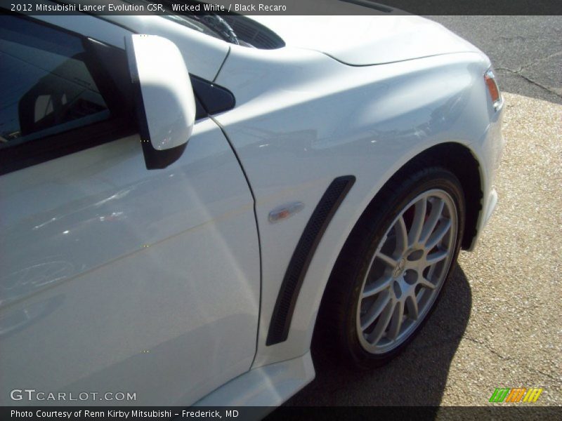 Wicked White / Black Recaro 2012 Mitsubishi Lancer Evolution GSR