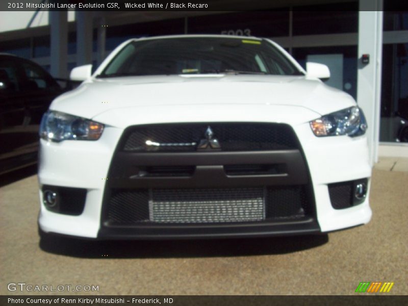 Wicked White / Black Recaro 2012 Mitsubishi Lancer Evolution GSR