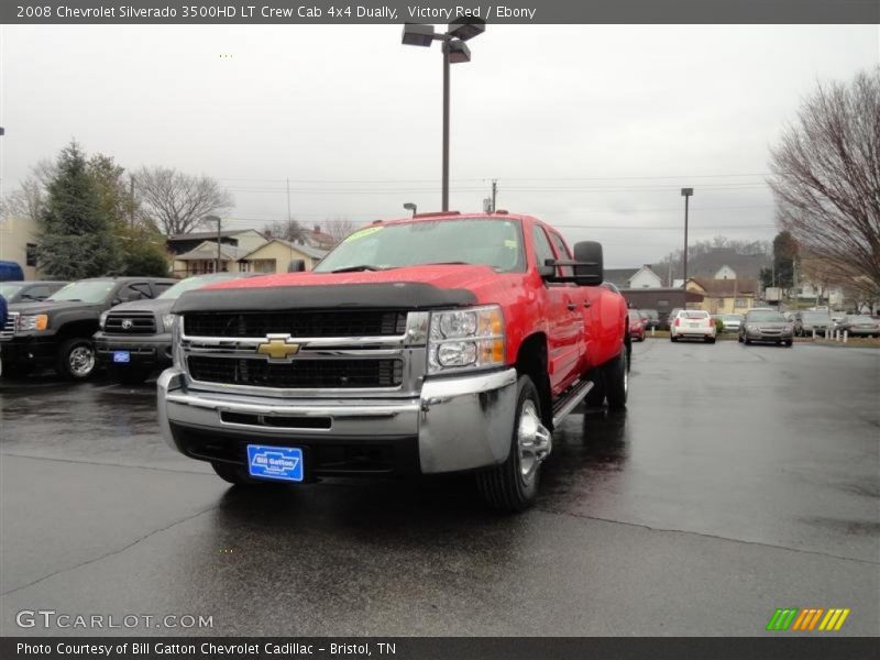 Victory Red / Ebony 2008 Chevrolet Silverado 3500HD LT Crew Cab 4x4 Dually