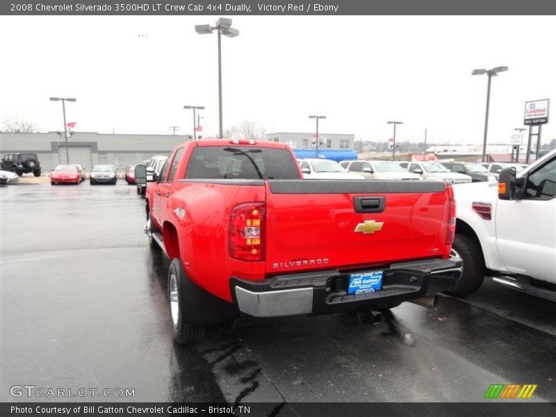 Victory Red / Ebony 2008 Chevrolet Silverado 3500HD LT Crew Cab 4x4 Dually