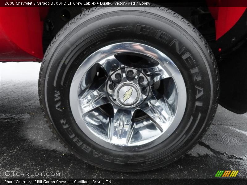 Victory Red / Ebony 2008 Chevrolet Silverado 3500HD LT Crew Cab 4x4 Dually
