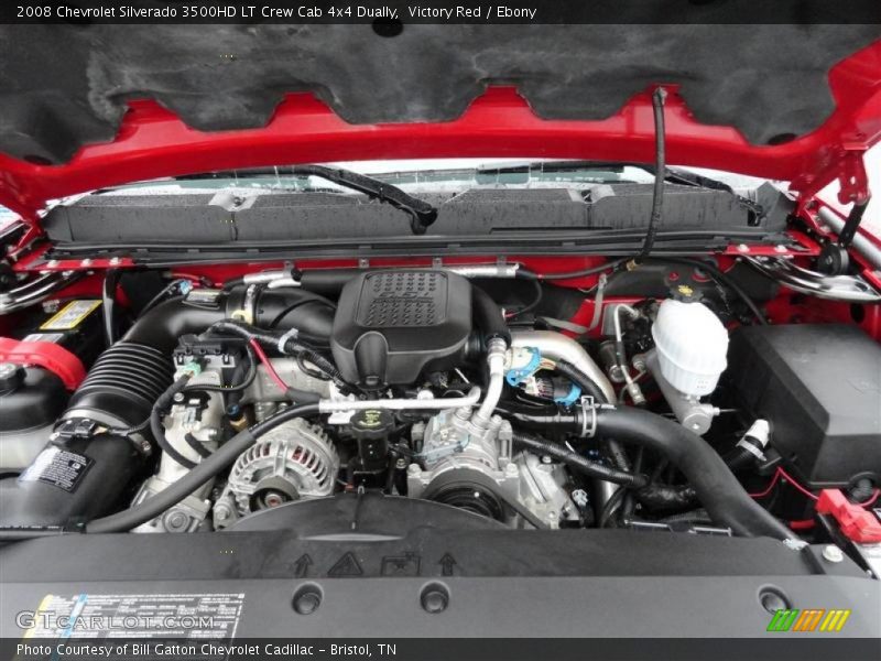 Victory Red / Ebony 2008 Chevrolet Silverado 3500HD LT Crew Cab 4x4 Dually