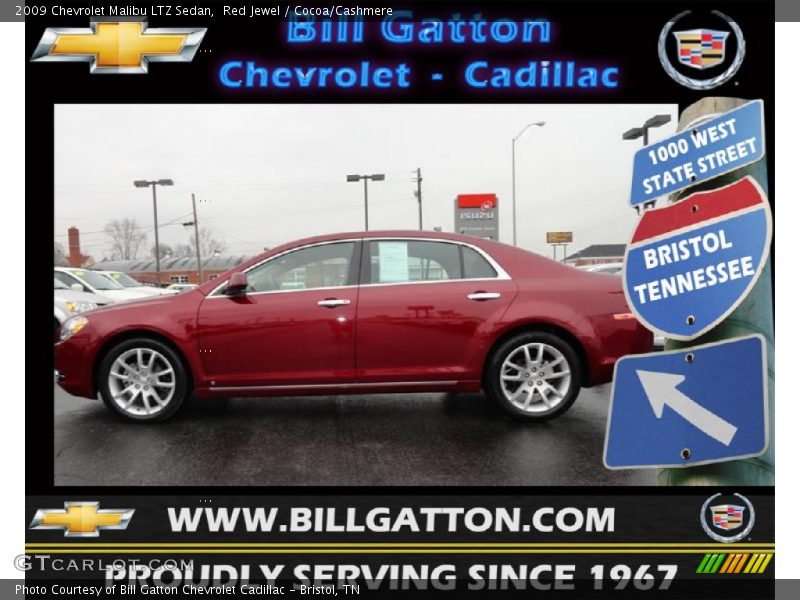 Red Jewel / Cocoa/Cashmere 2009 Chevrolet Malibu LTZ Sedan