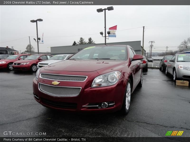 Red Jewel / Cocoa/Cashmere 2009 Chevrolet Malibu LTZ Sedan