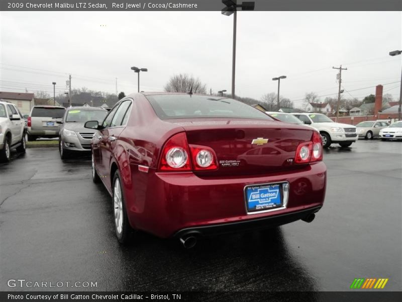 Red Jewel / Cocoa/Cashmere 2009 Chevrolet Malibu LTZ Sedan