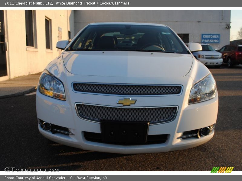 White Diamond Tricoat / Cocoa/Cashmere 2011 Chevrolet Malibu LTZ