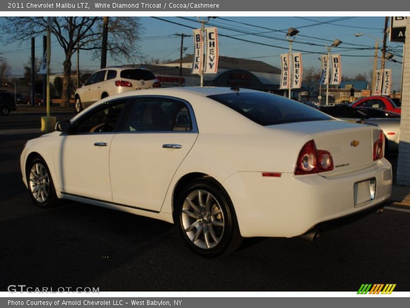 White Diamond Tricoat / Cocoa/Cashmere 2011 Chevrolet Malibu LTZ