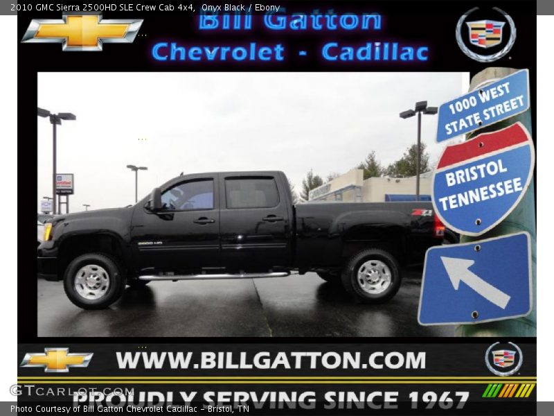 Onyx Black / Ebony 2010 GMC Sierra 2500HD SLE Crew Cab 4x4