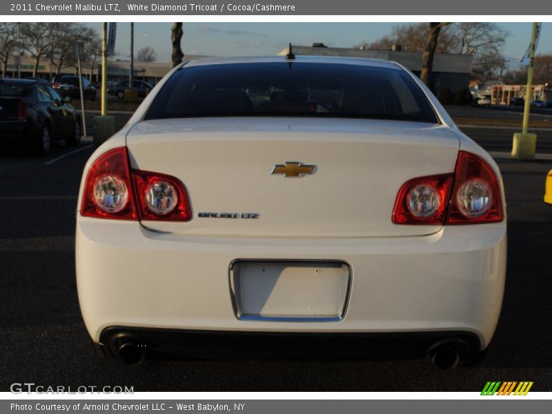 White Diamond Tricoat / Cocoa/Cashmere 2011 Chevrolet Malibu LTZ