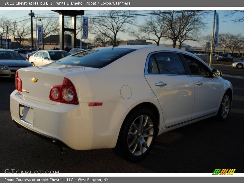 White Diamond Tricoat / Cocoa/Cashmere 2011 Chevrolet Malibu LTZ