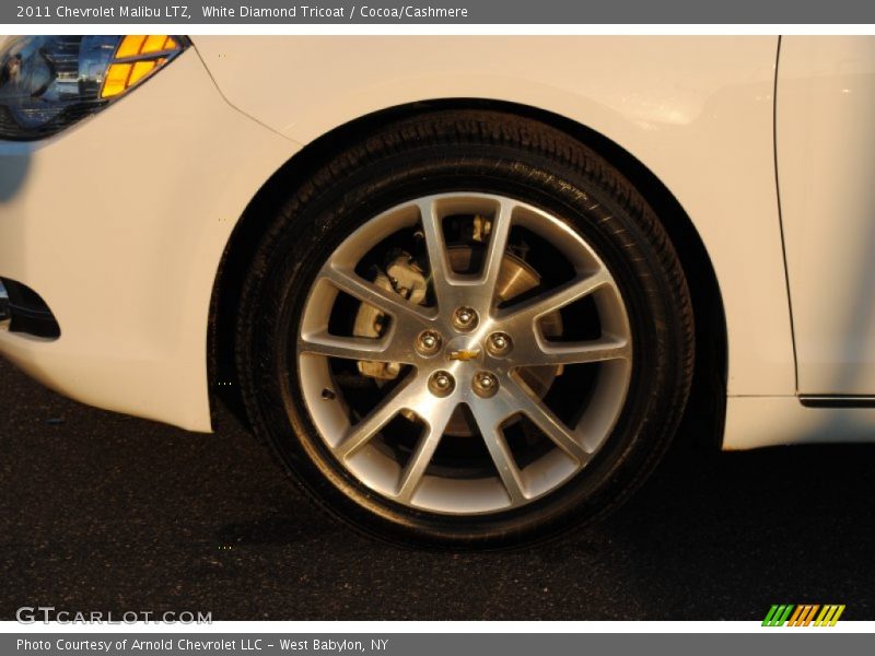 White Diamond Tricoat / Cocoa/Cashmere 2011 Chevrolet Malibu LTZ