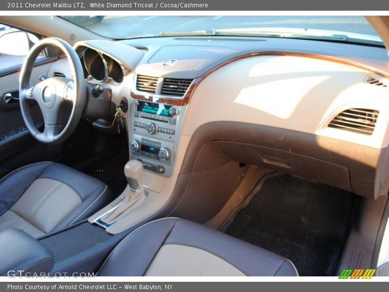 White Diamond Tricoat / Cocoa/Cashmere 2011 Chevrolet Malibu LTZ