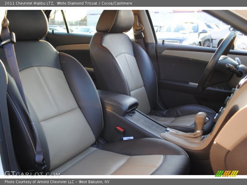 White Diamond Tricoat / Cocoa/Cashmere 2011 Chevrolet Malibu LTZ