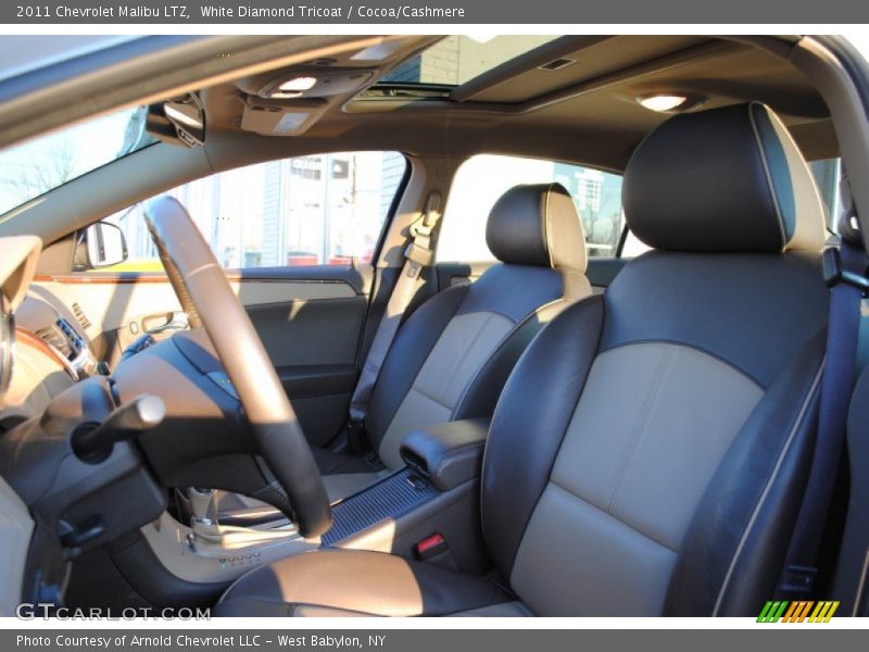 White Diamond Tricoat / Cocoa/Cashmere 2011 Chevrolet Malibu LTZ