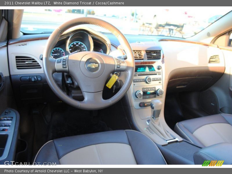 White Diamond Tricoat / Cocoa/Cashmere 2011 Chevrolet Malibu LTZ