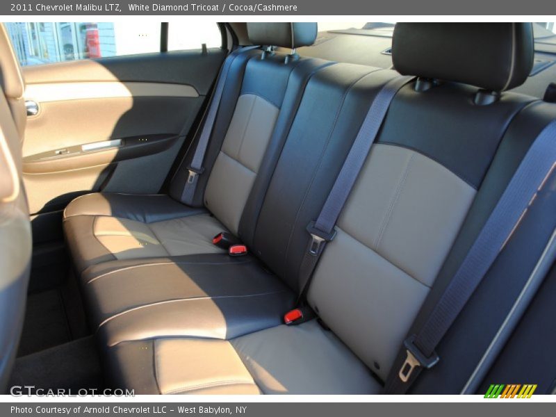 White Diamond Tricoat / Cocoa/Cashmere 2011 Chevrolet Malibu LTZ