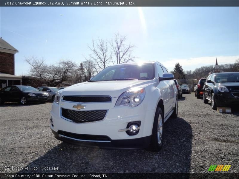 Summit White / Light Titanium/Jet Black 2012 Chevrolet Equinox LTZ AWD