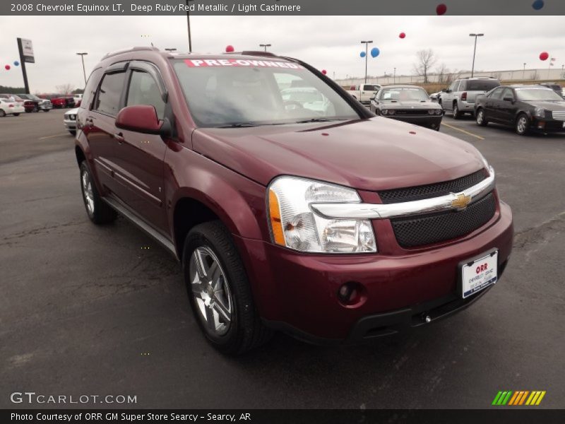 Deep Ruby Red Metallic / Light Cashmere 2008 Chevrolet Equinox LT