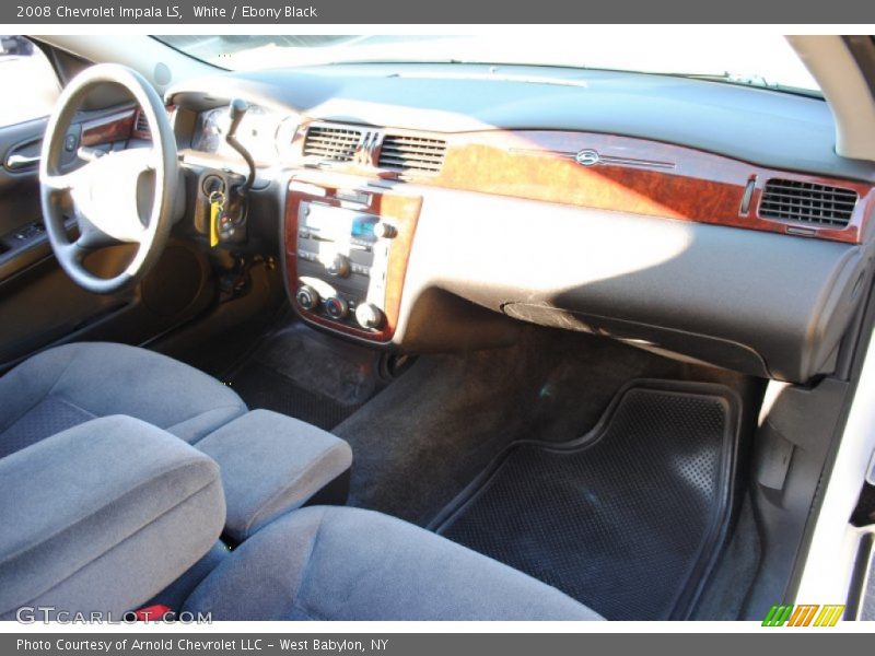 White / Ebony Black 2008 Chevrolet Impala LS