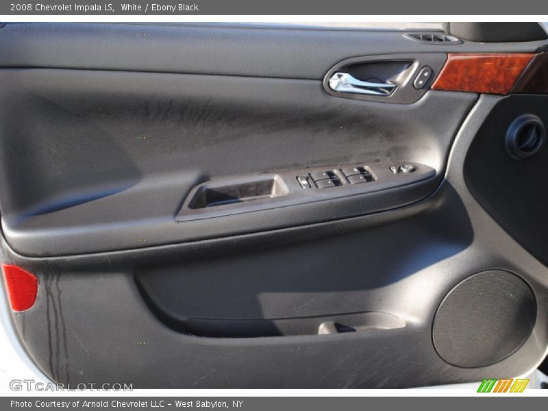White / Ebony Black 2008 Chevrolet Impala LS