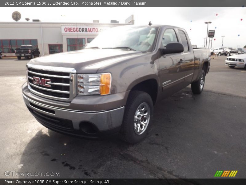 Mocha Steel Metallic / Dark Titanium 2012 GMC Sierra 1500 SL Extended Cab