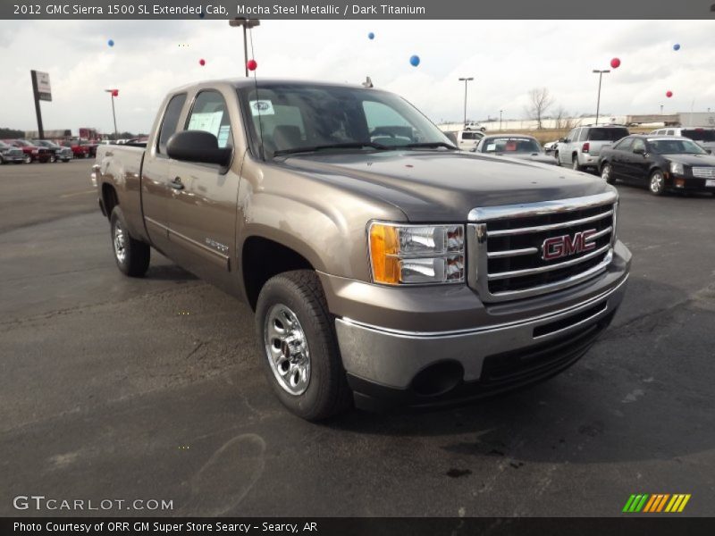 Mocha Steel Metallic / Dark Titanium 2012 GMC Sierra 1500 SL Extended Cab