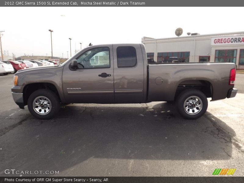 Mocha Steel Metallic / Dark Titanium 2012 GMC Sierra 1500 SL Extended Cab