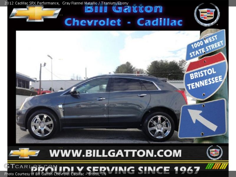 Gray Flannel Metallic / Titanium/Ebony 2012 Cadillac SRX Performance