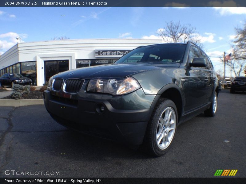 Highland Green Metallic / Terracotta 2004 BMW X3 2.5i