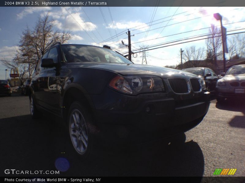 Highland Green Metallic / Terracotta 2004 BMW X3 2.5i