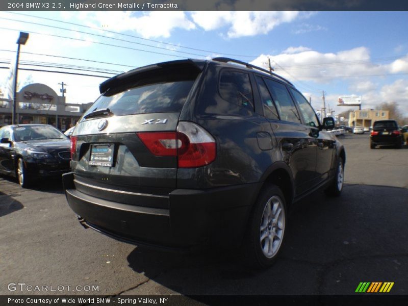 Highland Green Metallic / Terracotta 2004 BMW X3 2.5i
