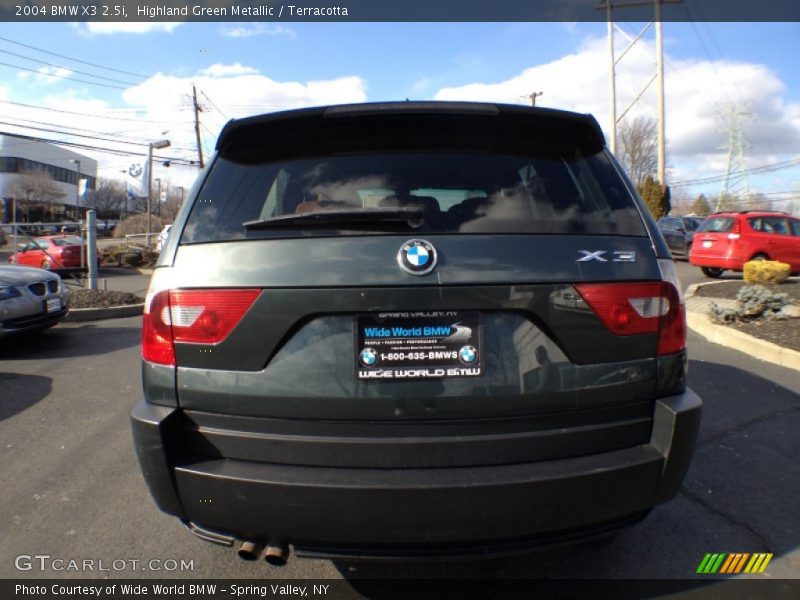 Highland Green Metallic / Terracotta 2004 BMW X3 2.5i