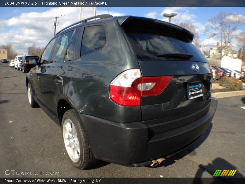 Highland Green Metallic / Terracotta 2004 BMW X3 2.5i
