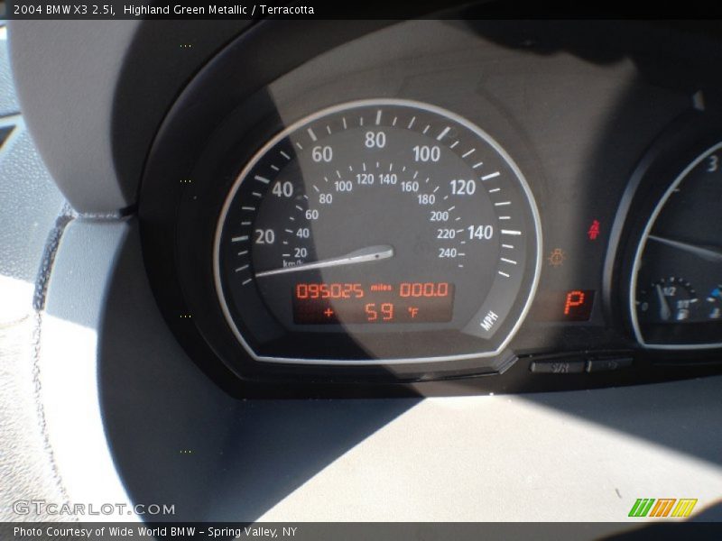Highland Green Metallic / Terracotta 2004 BMW X3 2.5i