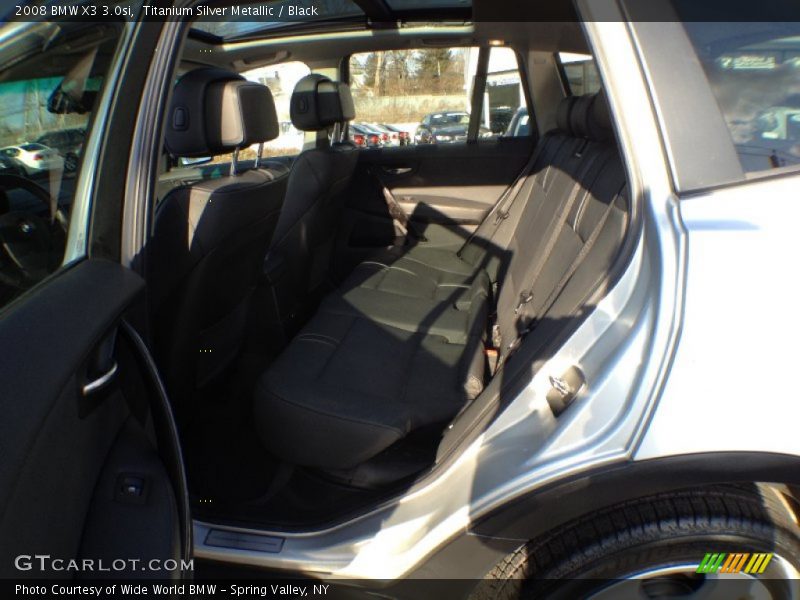 Titanium Silver Metallic / Black 2008 BMW X3 3.0si