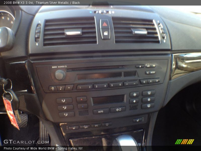 Titanium Silver Metallic / Black 2008 BMW X3 3.0si