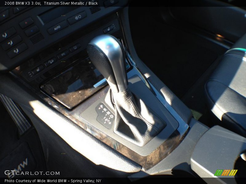 Titanium Silver Metallic / Black 2008 BMW X3 3.0si