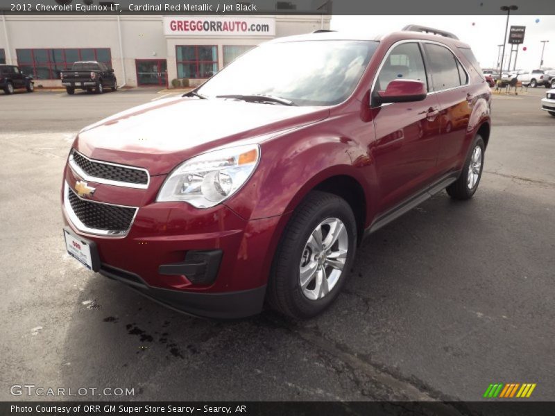 Cardinal Red Metallic / Jet Black 2012 Chevrolet Equinox LT