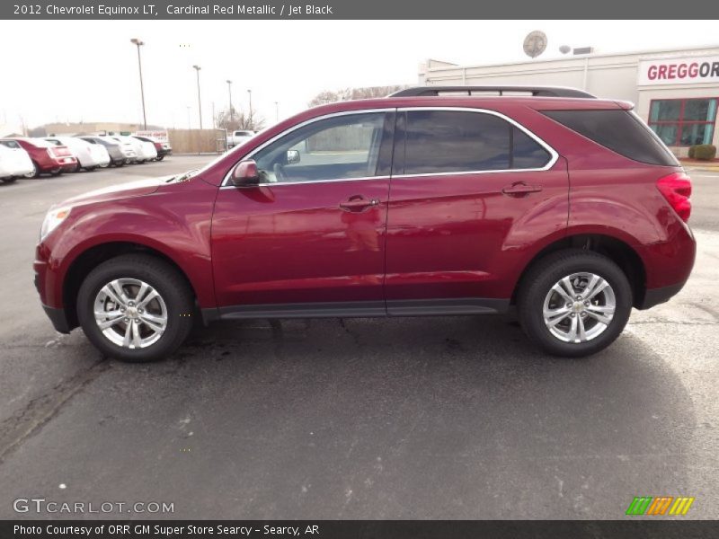 Cardinal Red Metallic / Jet Black 2012 Chevrolet Equinox LT