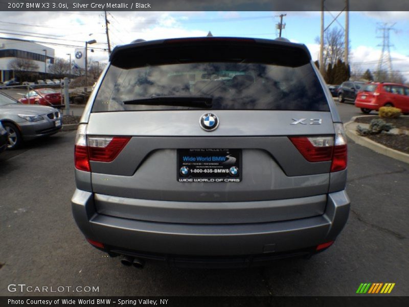 Silver Grey Metallic / Black 2007 BMW X3 3.0si