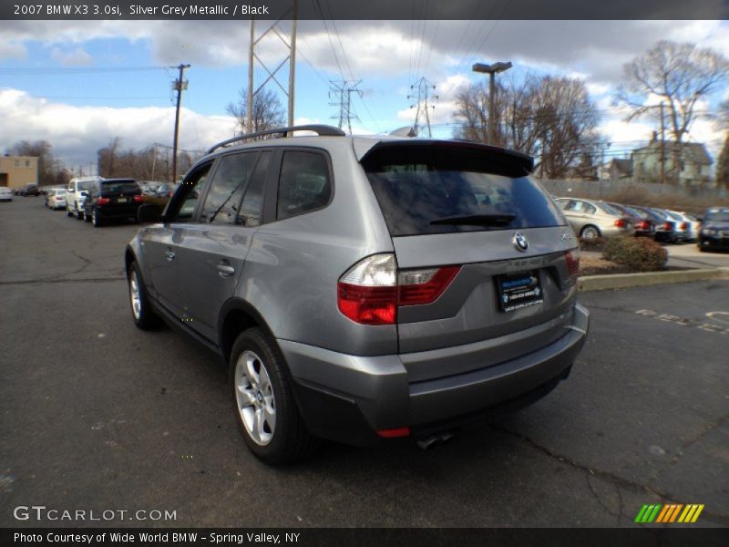 Silver Grey Metallic / Black 2007 BMW X3 3.0si