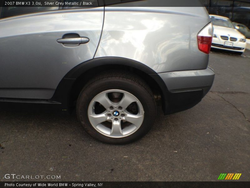 Silver Grey Metallic / Black 2007 BMW X3 3.0si
