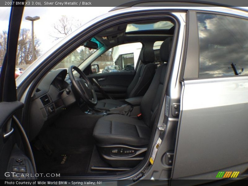 Silver Grey Metallic / Black 2007 BMW X3 3.0si