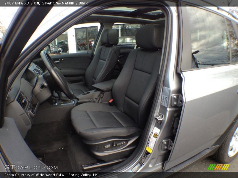 Silver Grey Metallic / Black 2007 BMW X3 3.0si