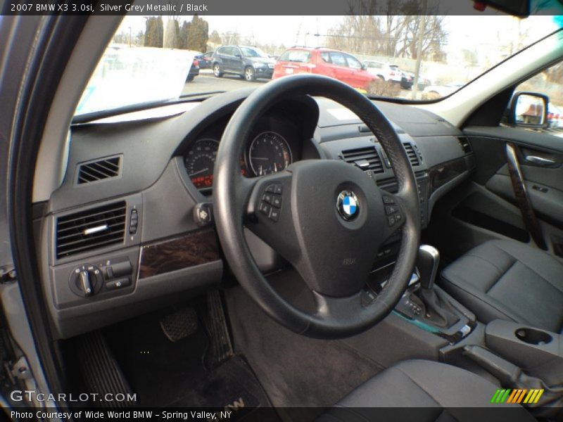Silver Grey Metallic / Black 2007 BMW X3 3.0si
