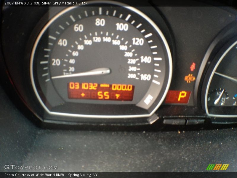 Silver Grey Metallic / Black 2007 BMW X3 3.0si