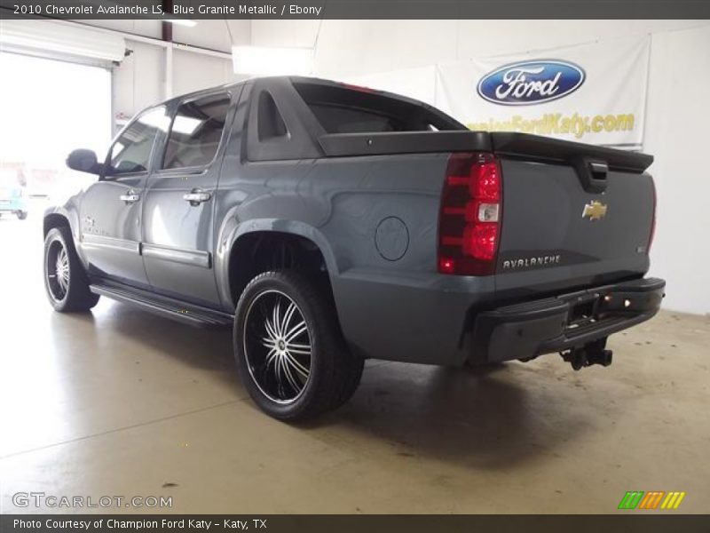 Blue Granite Metallic / Ebony 2010 Chevrolet Avalanche LS