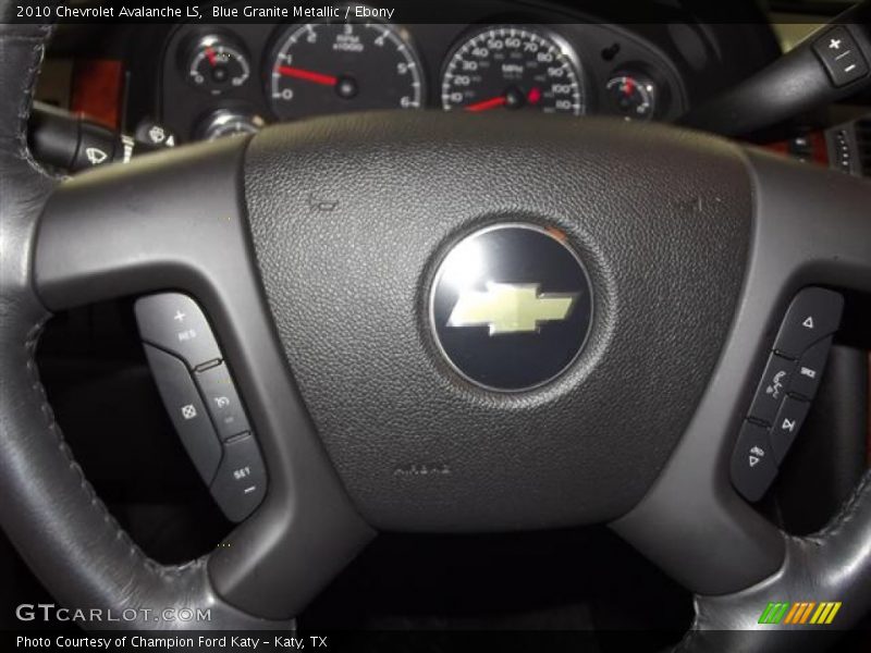 Blue Granite Metallic / Ebony 2010 Chevrolet Avalanche LS
